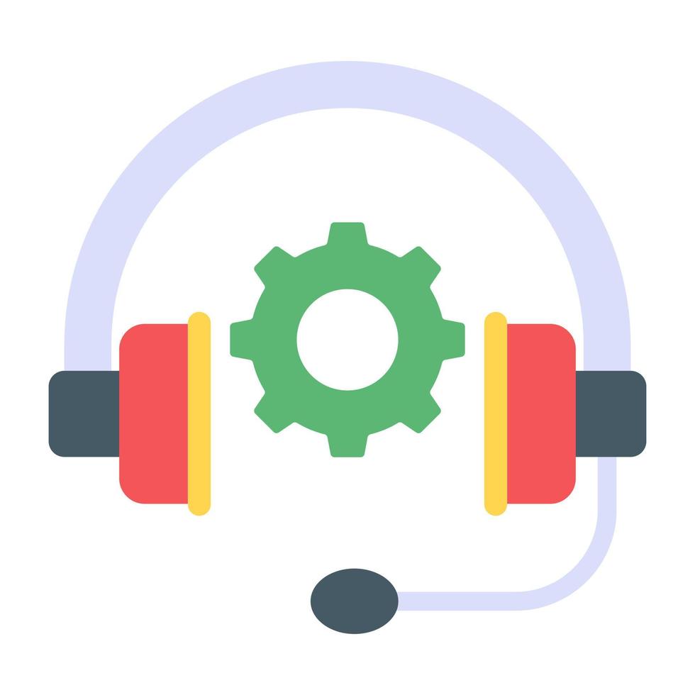 Tech services in flat icon, editable vector