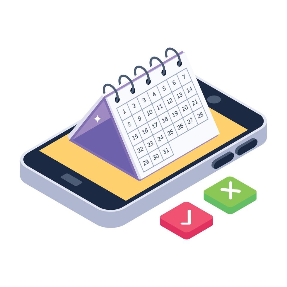Financial app isometric trendy icon, editable vector