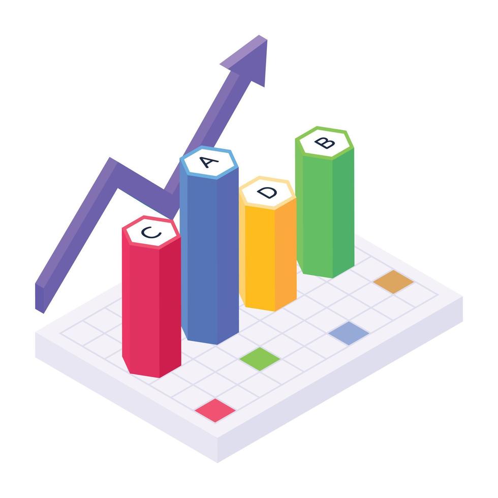 An icon of business documentation in isometric design vector