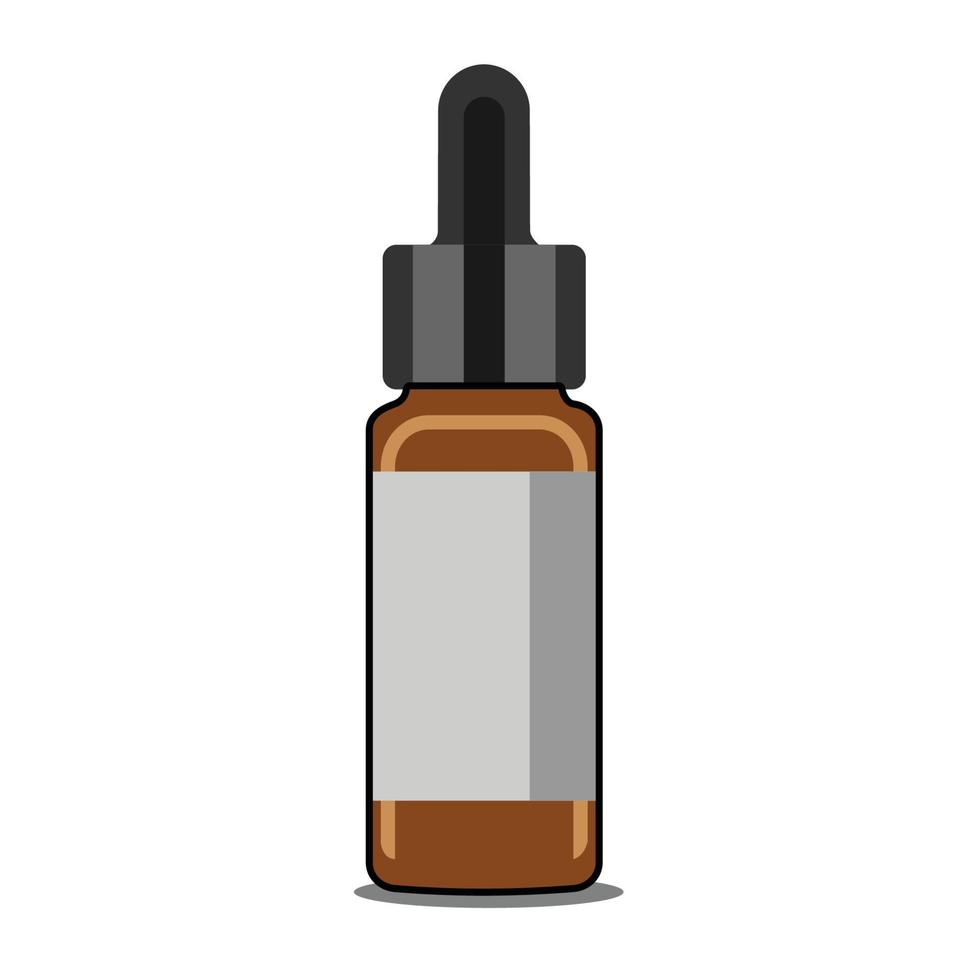 oil bottle mockup vector design