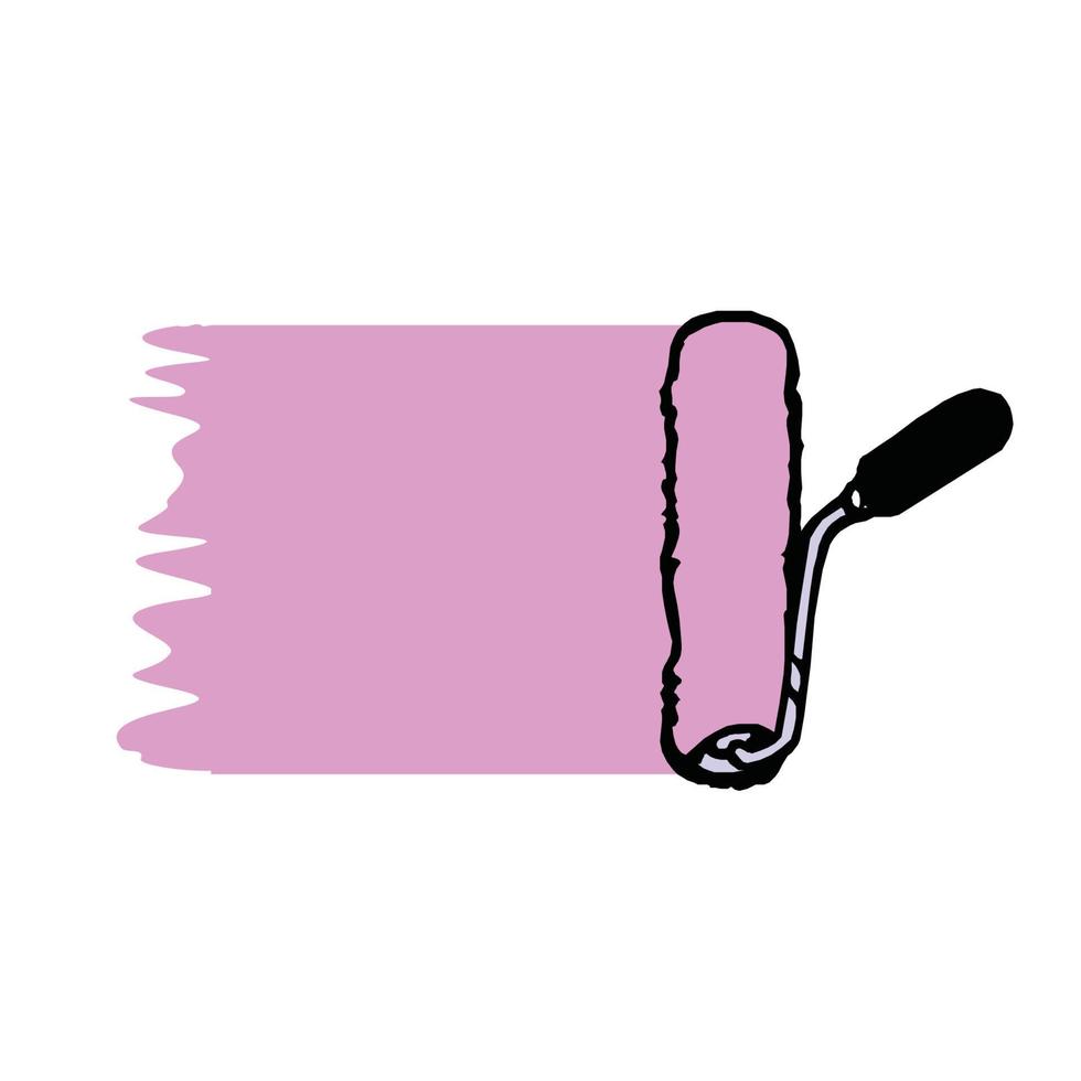 roller paint vector design