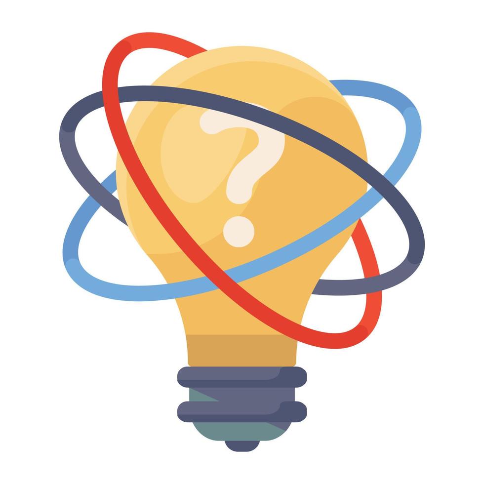 Trendy flat icon of scientific idea, editable flat vector