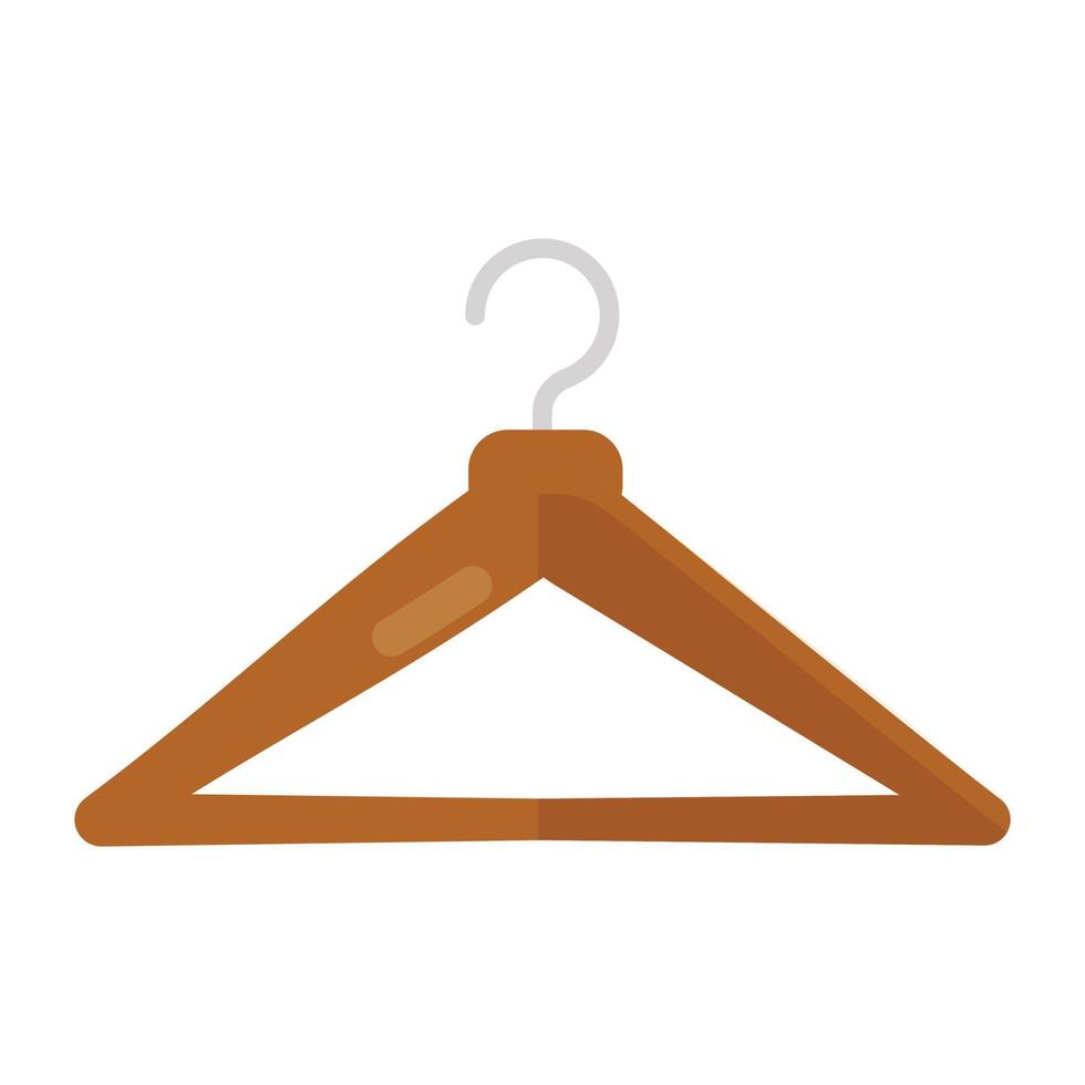 Editable flat design of hanger icon vector