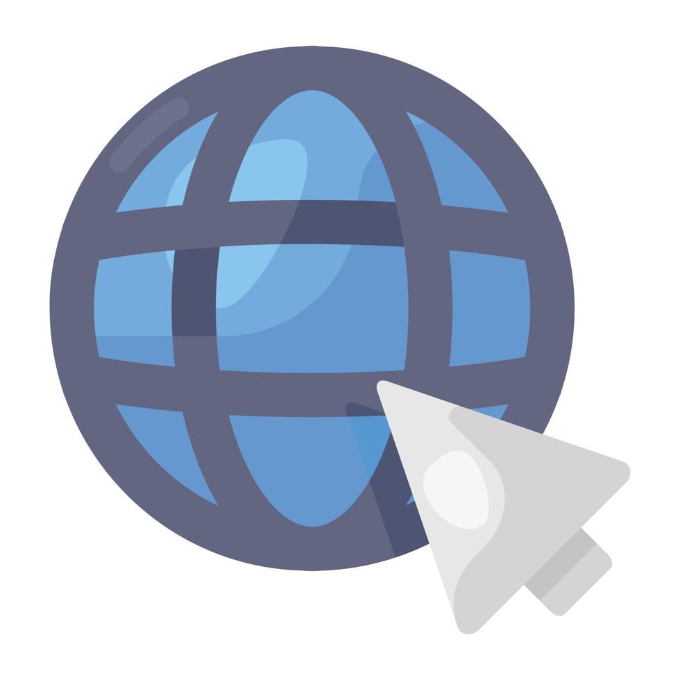 A vector of web browser in editable style