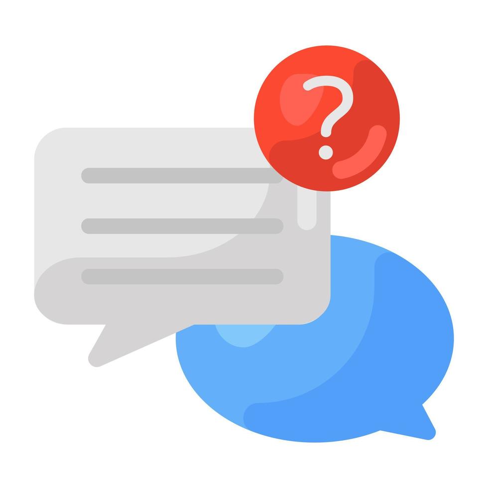 Flat design of confused  icon vector