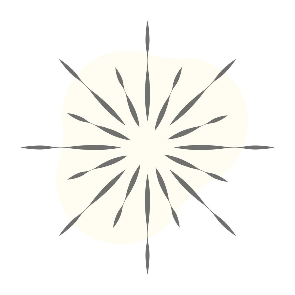 Line art of sun rays, sun tattoo vector