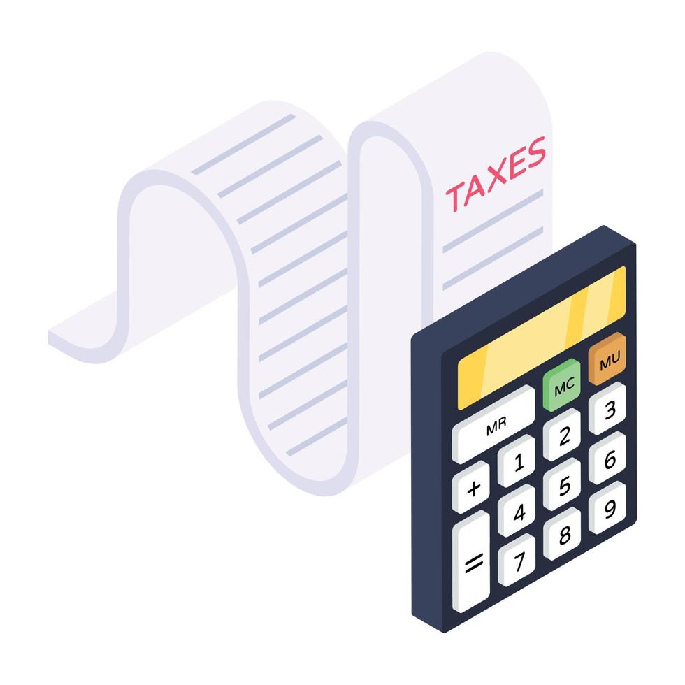 Productivity report isometric icon, business efficiency vector