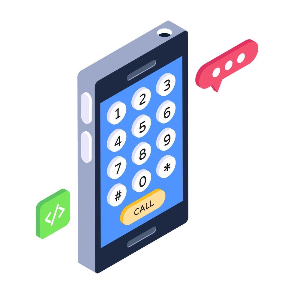 An icon design of mobile applications vector