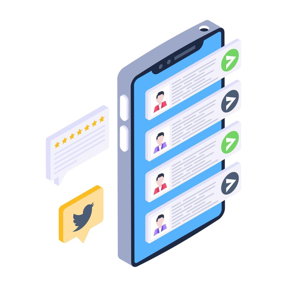 An icon design of mobile applications vector