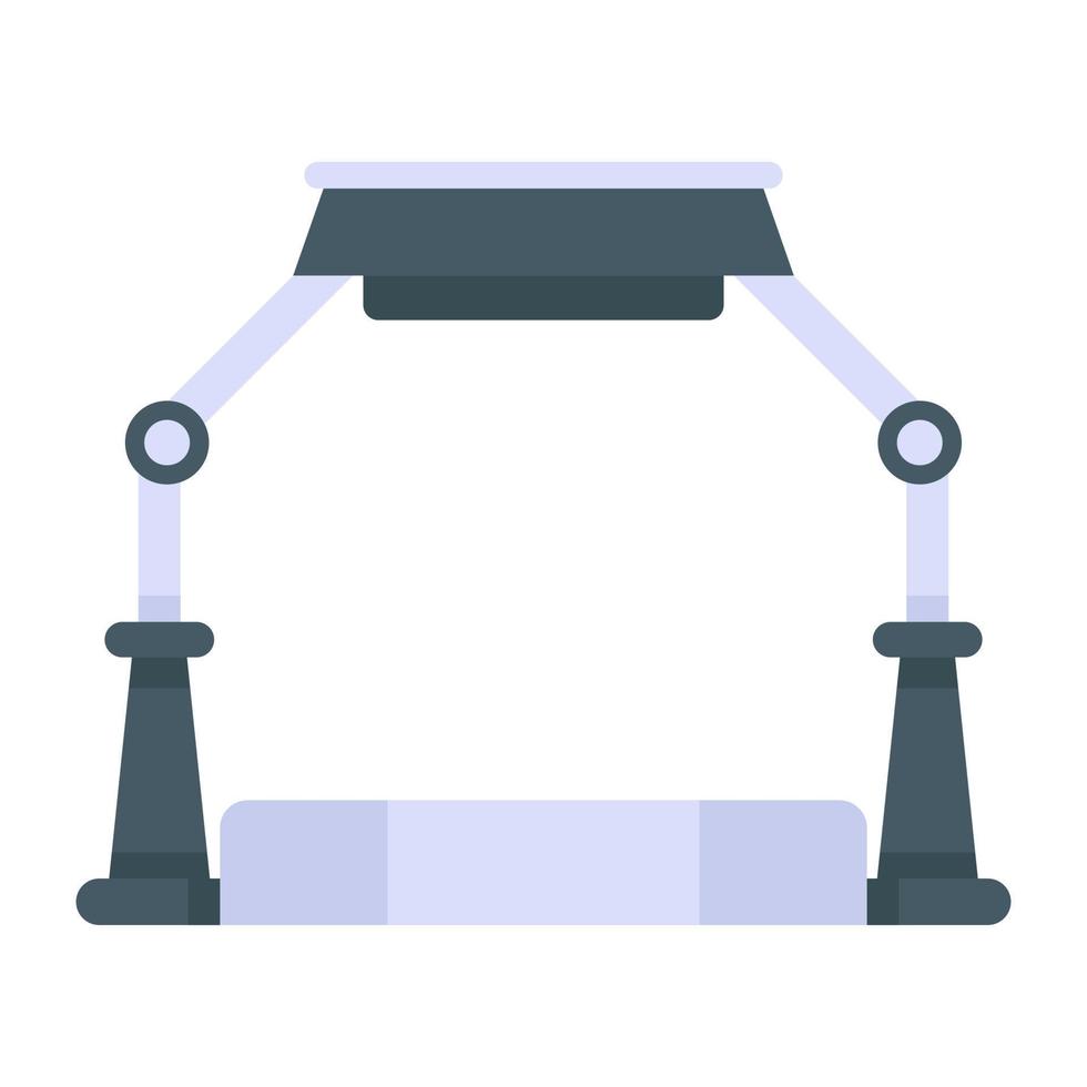 Uv detector flat icon vector