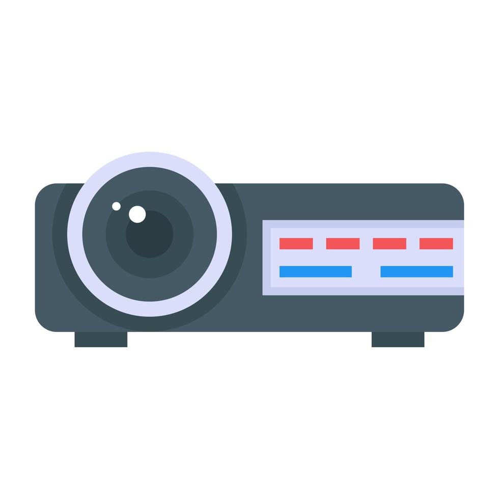 Trendy flat icon of projector vector