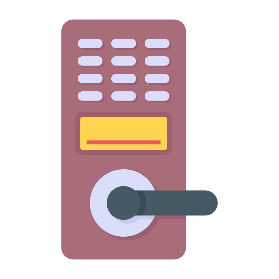 Trendy flat icon of smart lock vector