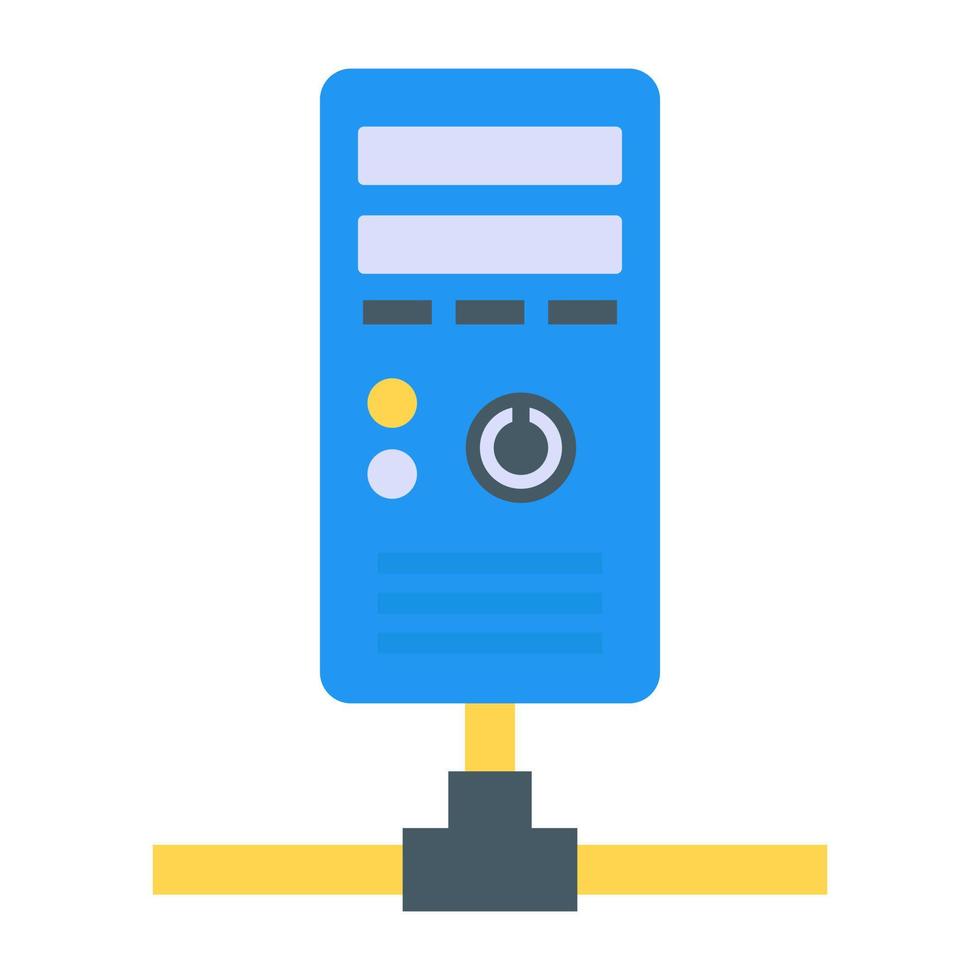 Network server  icon, flat icon design. vector