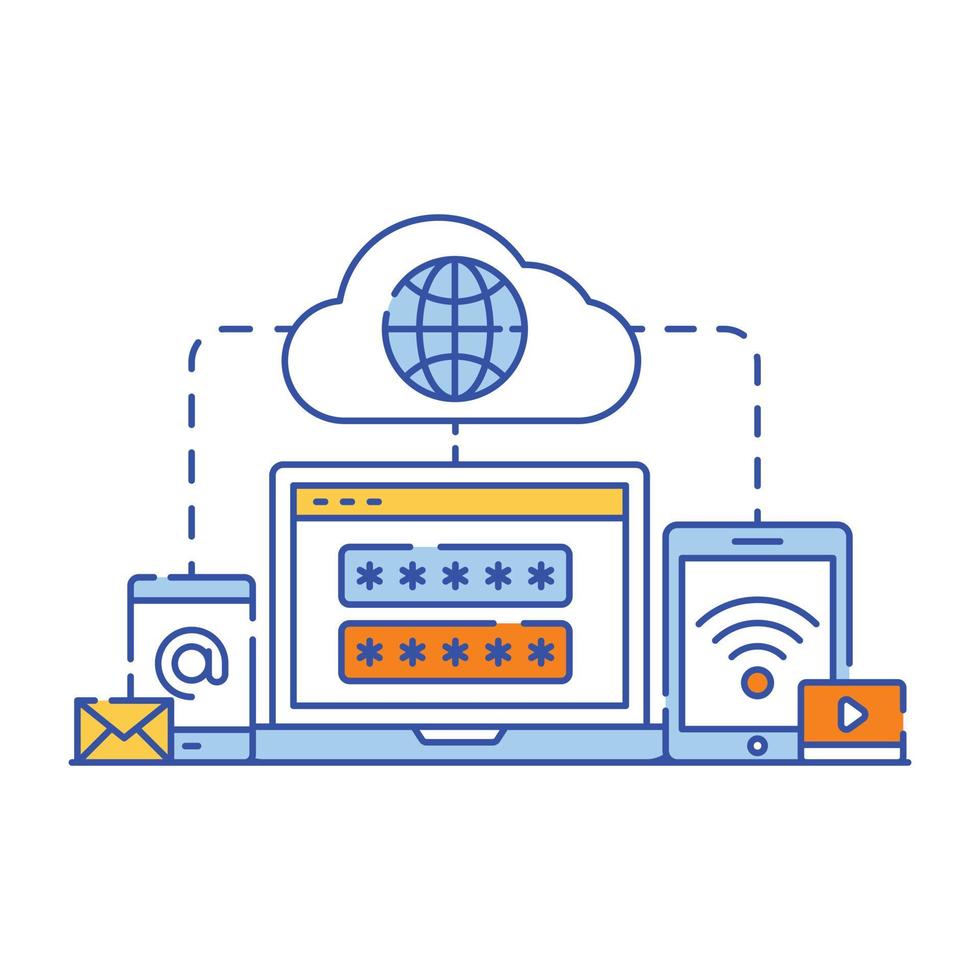 Illustration vector design of data mining.
