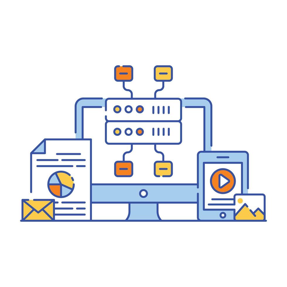 Illustration vector design of data mining.