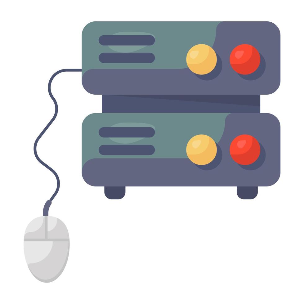 Db rack with , database icon vector