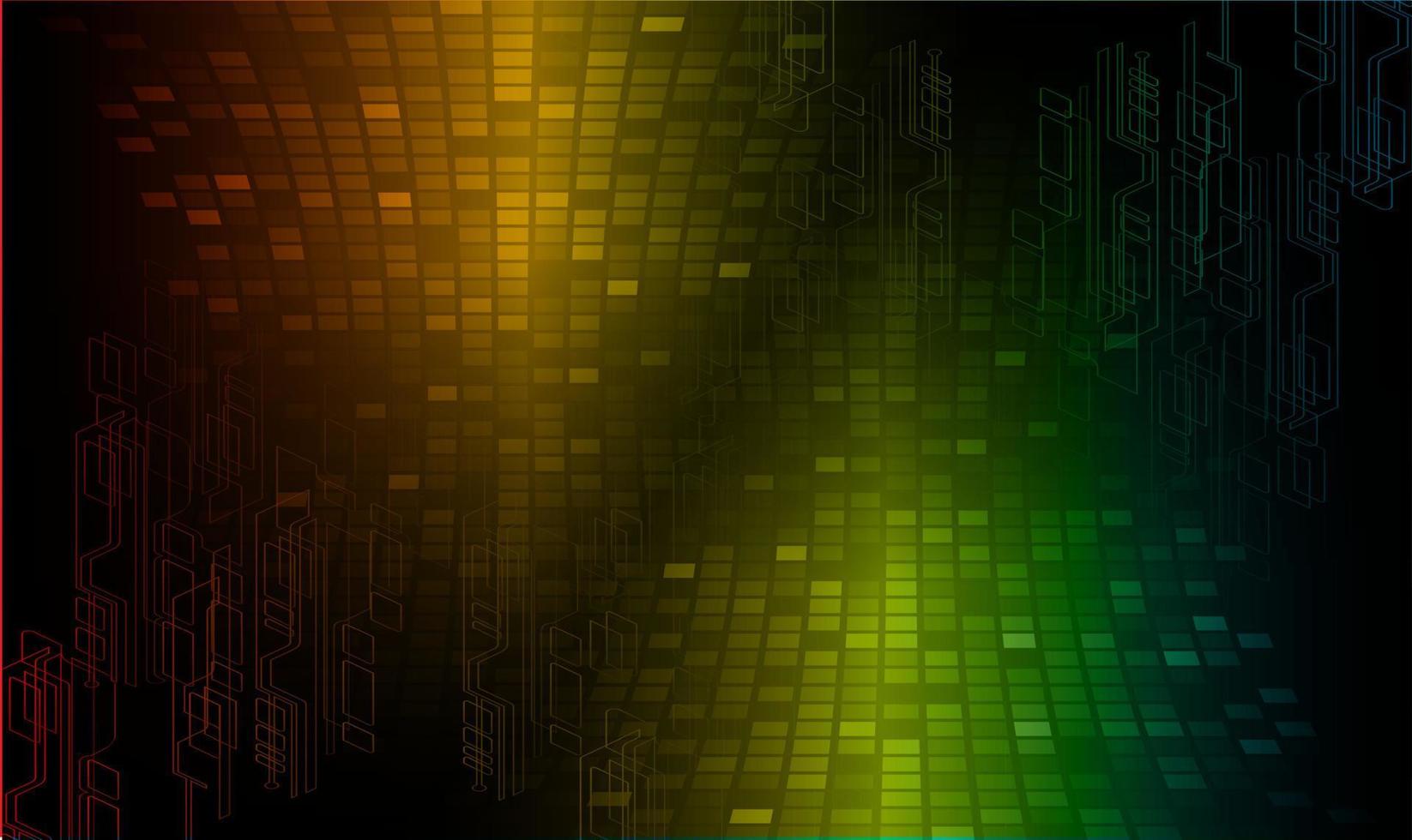 Fondo de concepto de tecnología futura de circuito cibernético vector