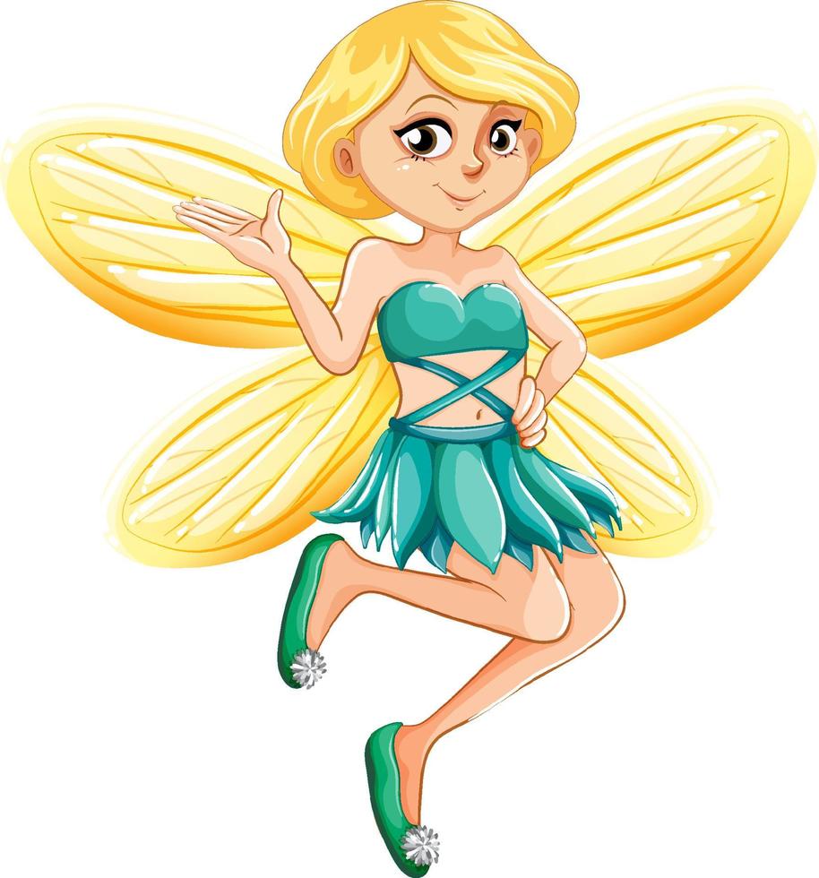 Fantastic fairy girl cartoon character vector