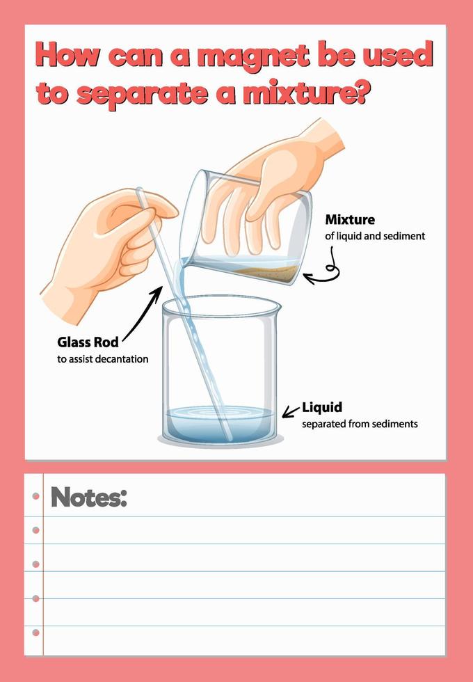 Science Experiment Log Worksheet vector