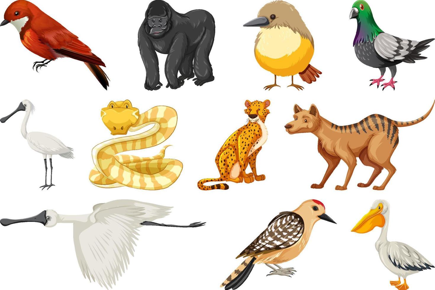 Different kinds of animals collection vector