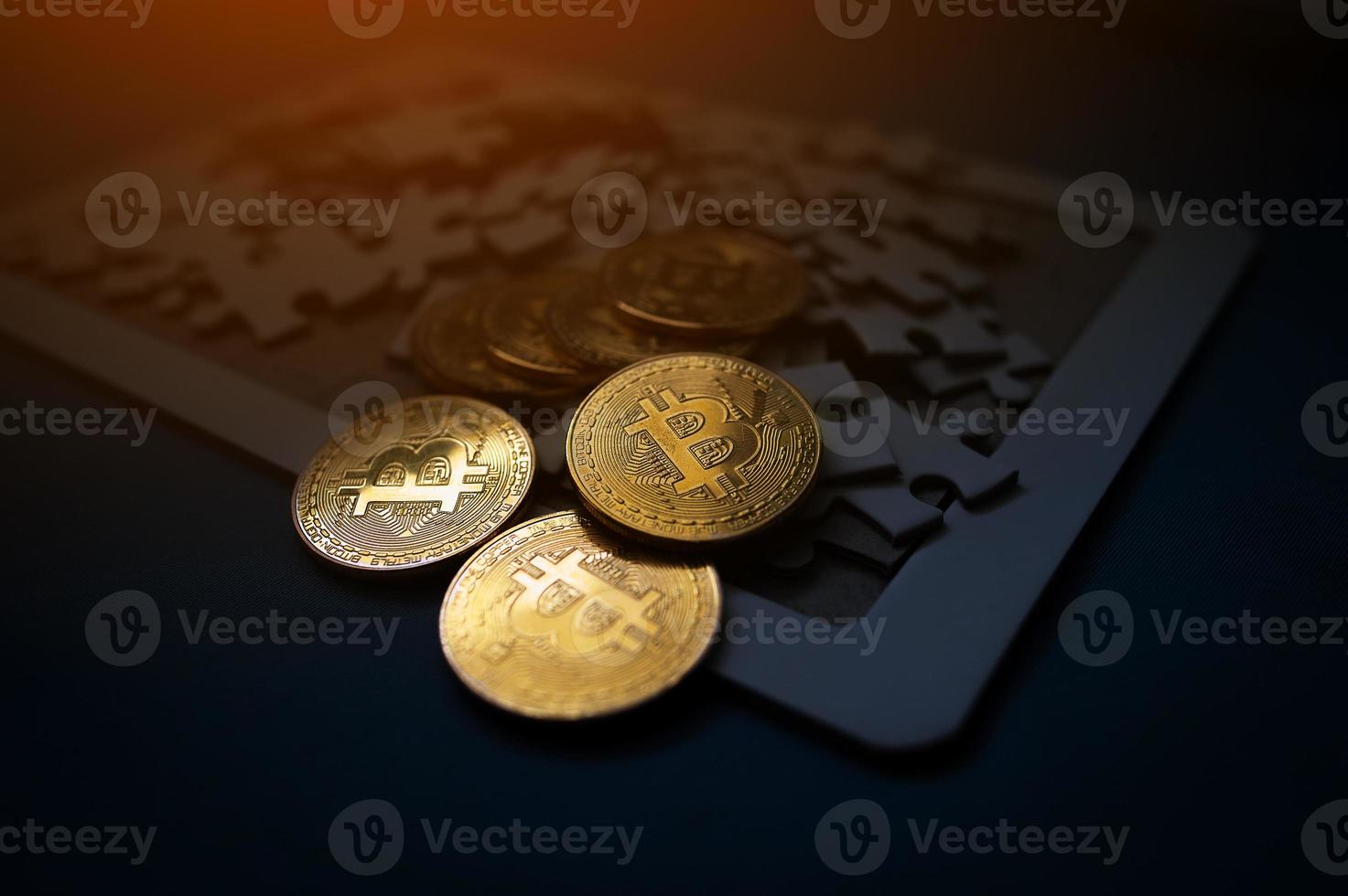 Bitcoin Cryptocurrency Digital BTC Coin Technology Internet Technology Modern Business Concepts To buy a line photo