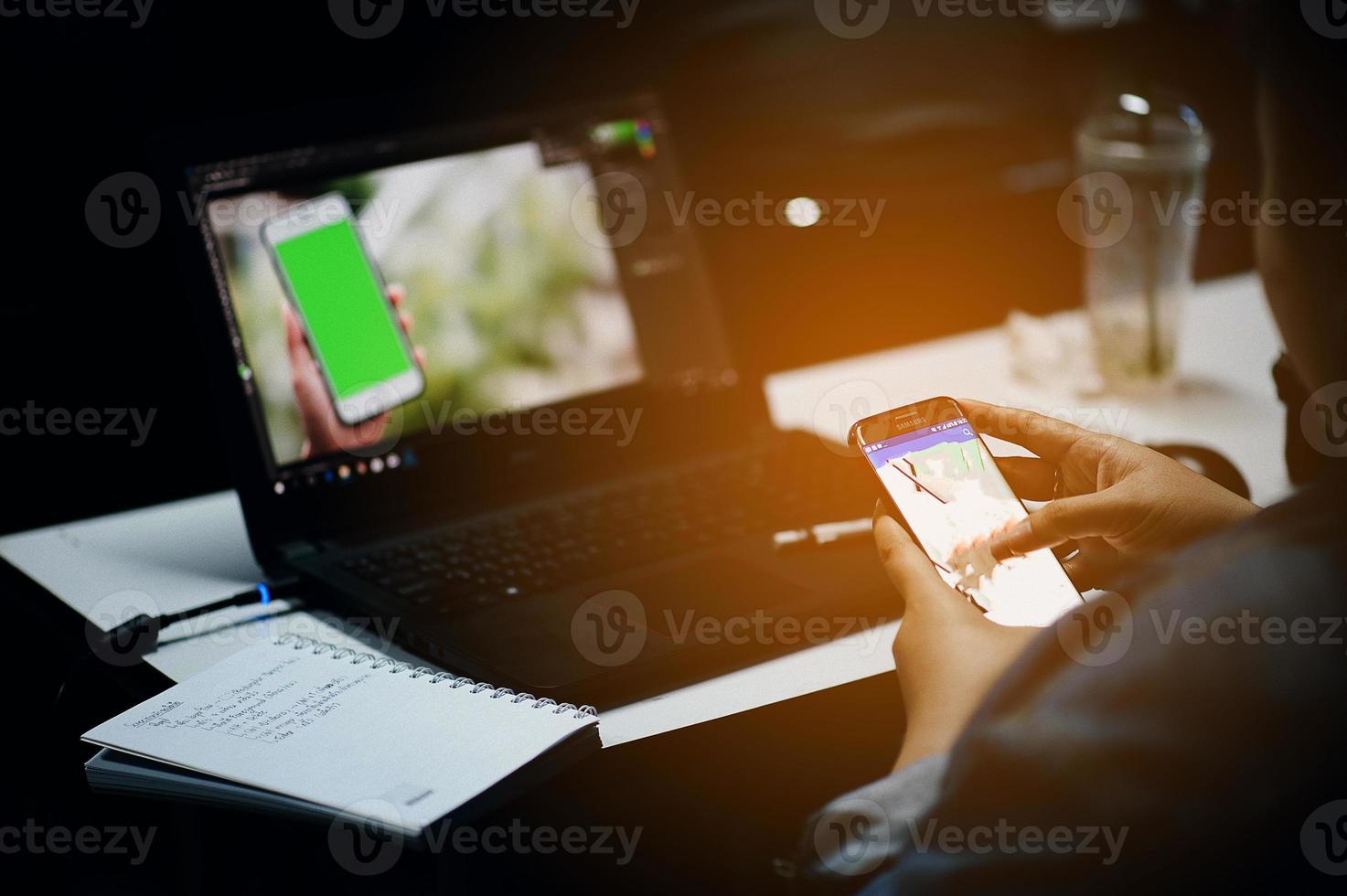 Working in office And work tolerance photo