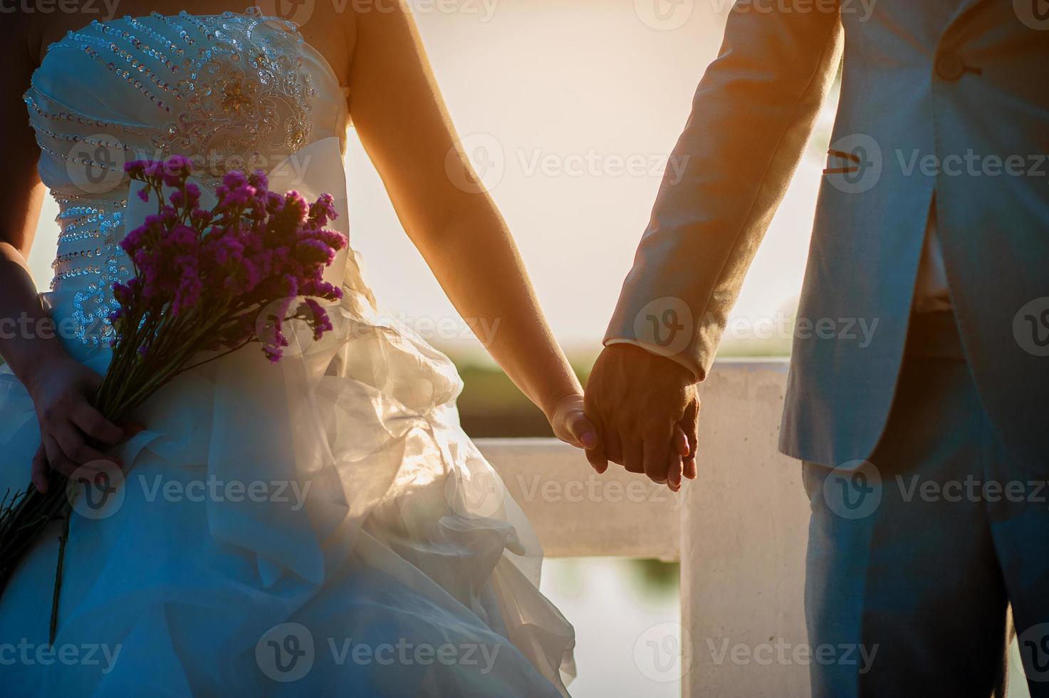 Young wedding day Valentines Day photo