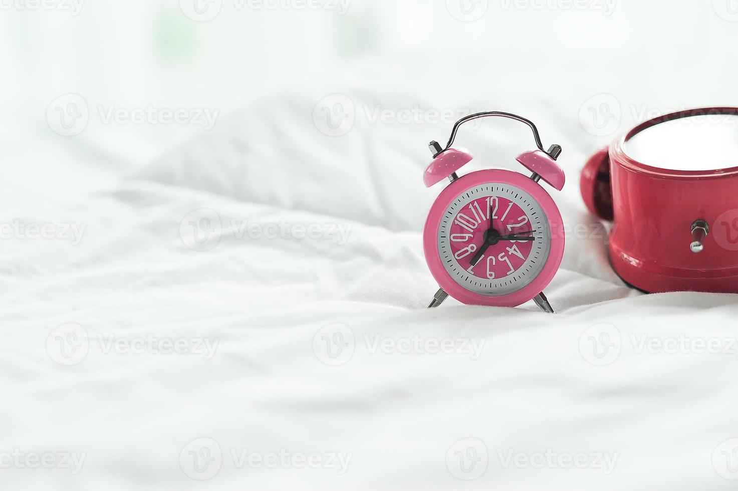 Alarm clock in the morning photo