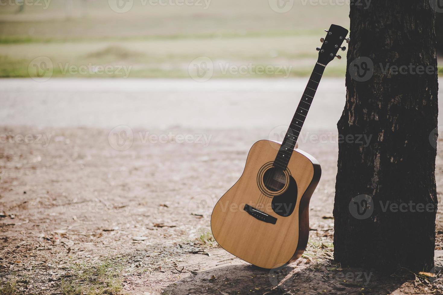 My hand and guitar instrument photo