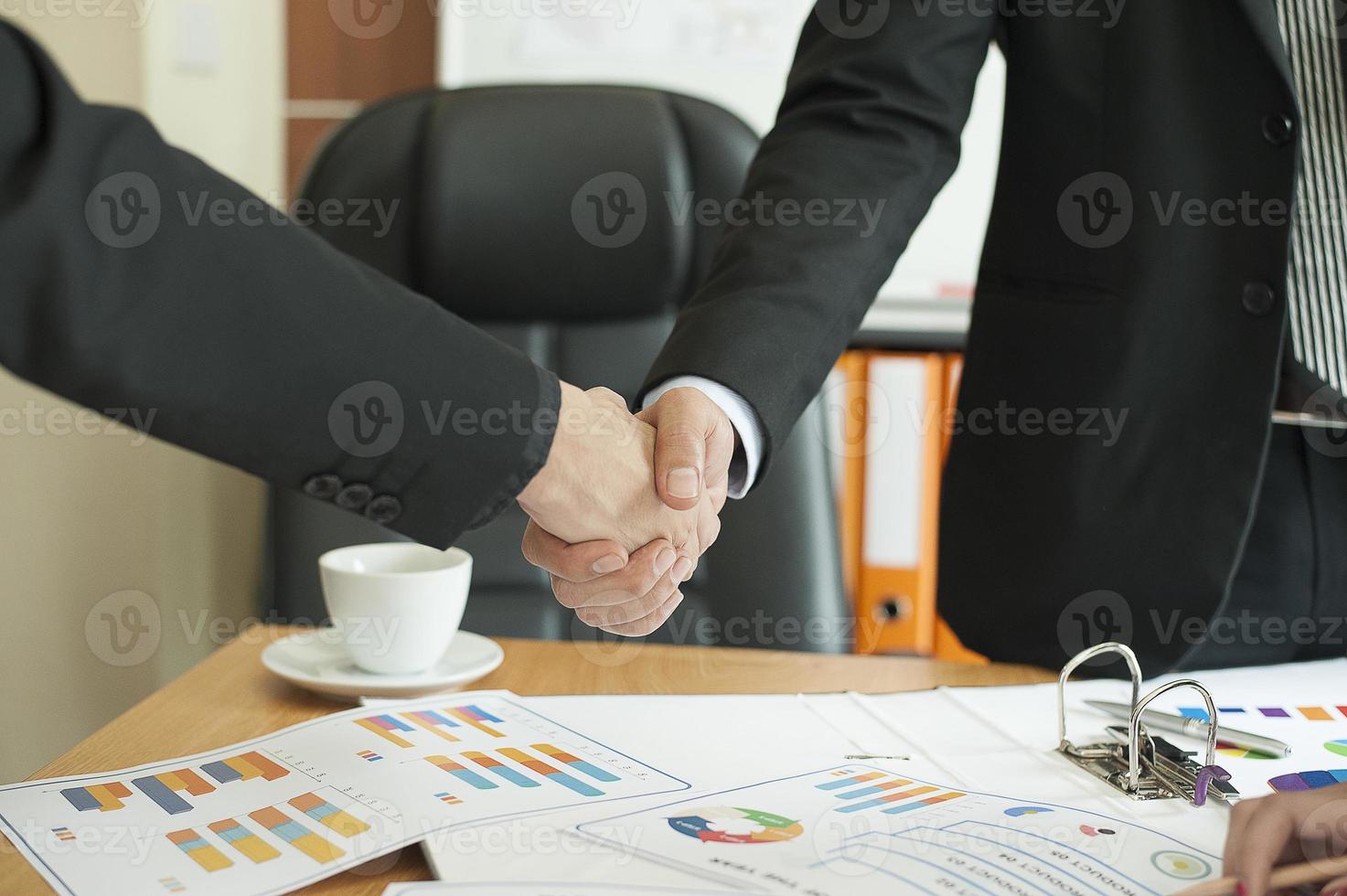 Finance Working in a business office photo