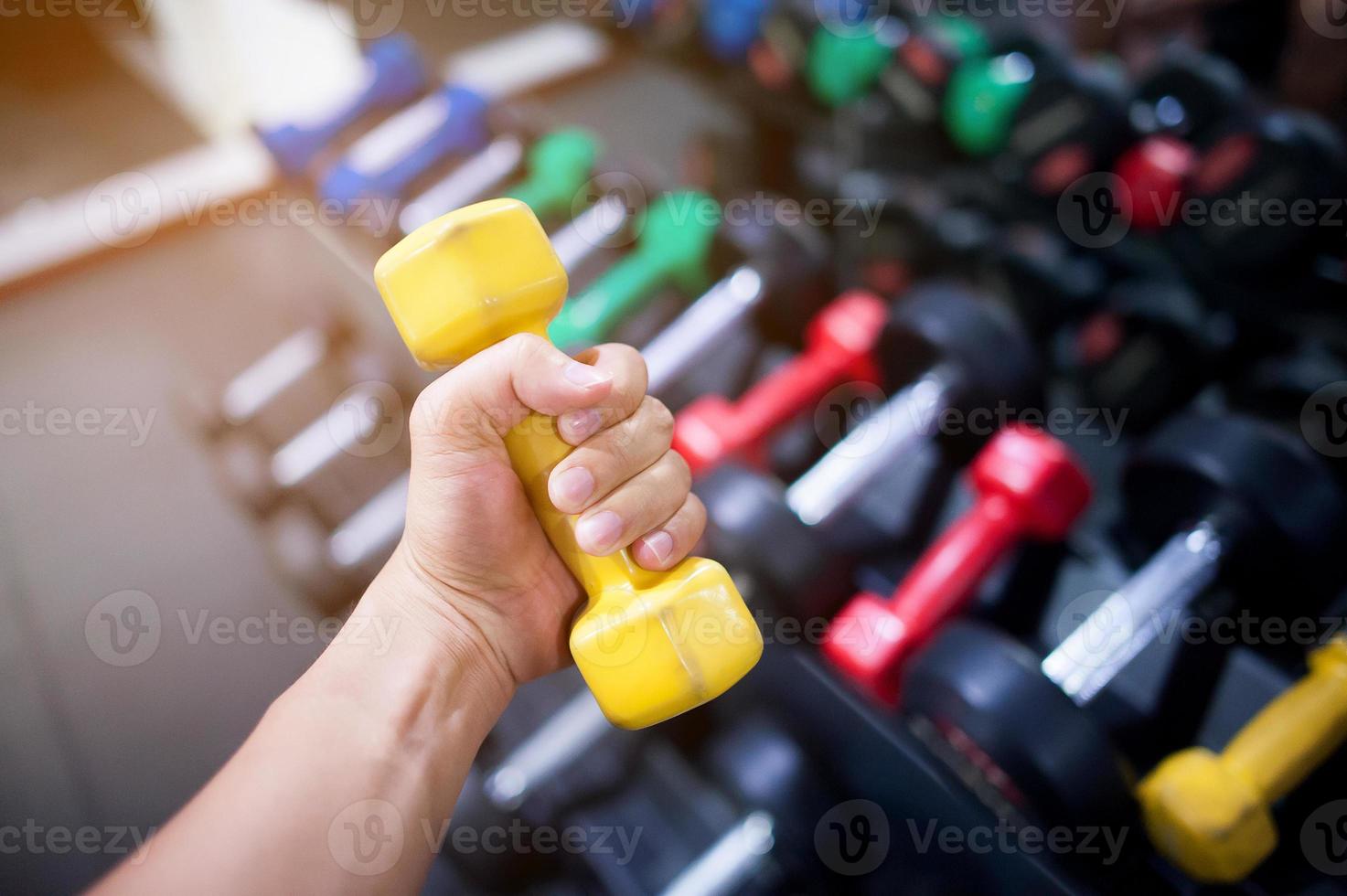 Fitness Man in training.Strong photo