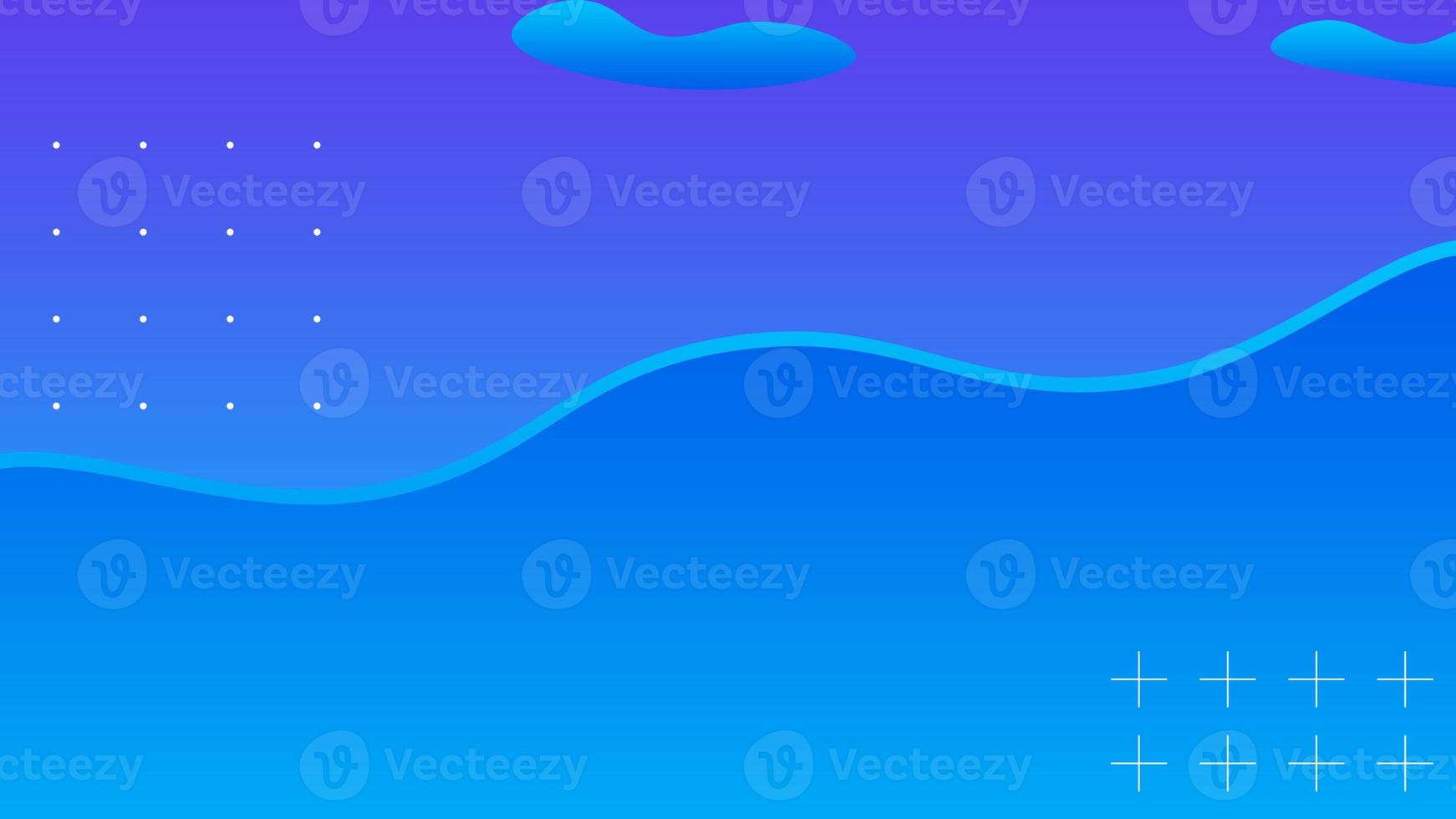 Abstract gradient wave blue background with elegant style suitable for wallpaper and design photo