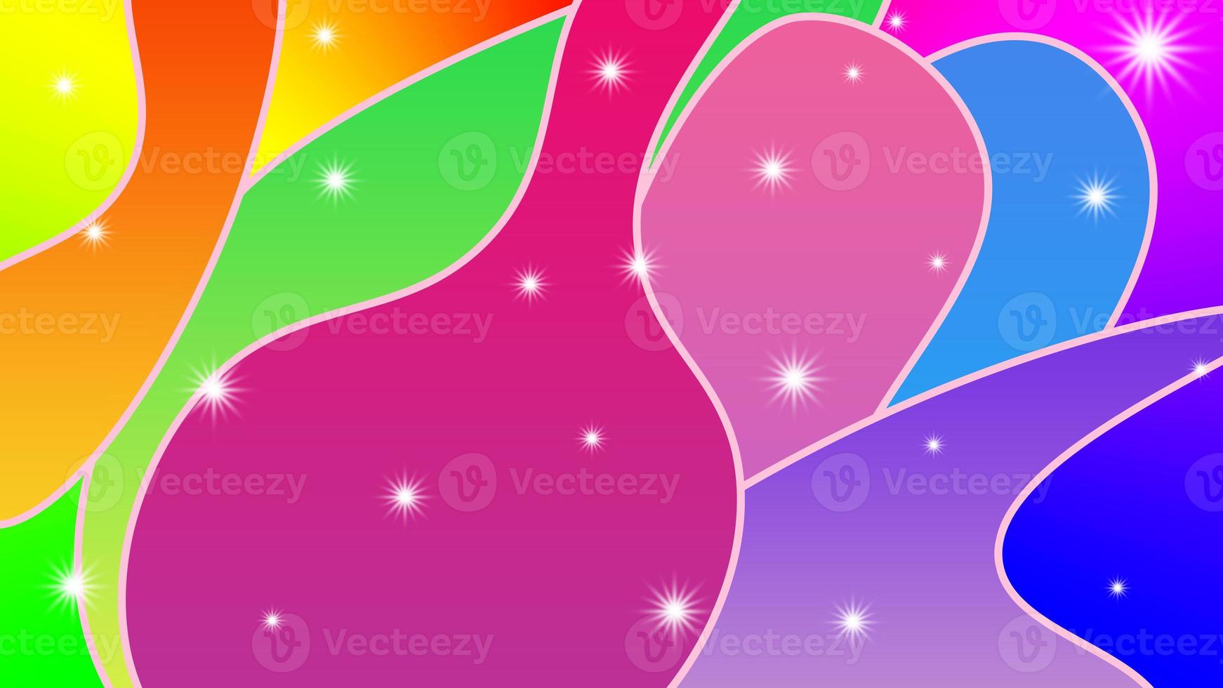 Abstract design rainbow background with illustration style - colorful background for wallpaper and design photo