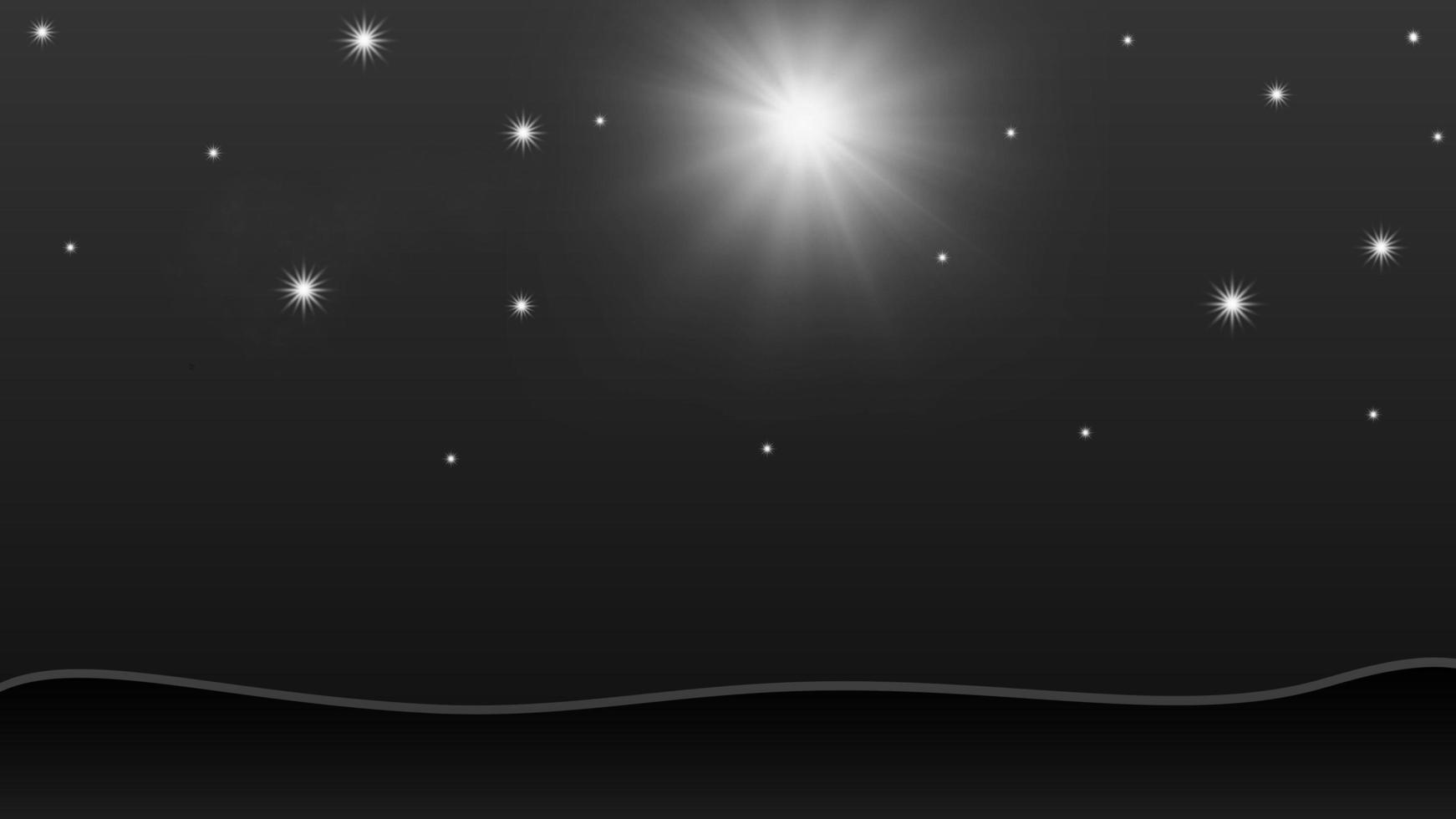 Abstract gradient background dark black landscape with starlight perfect for wallpaper, design, etc photo