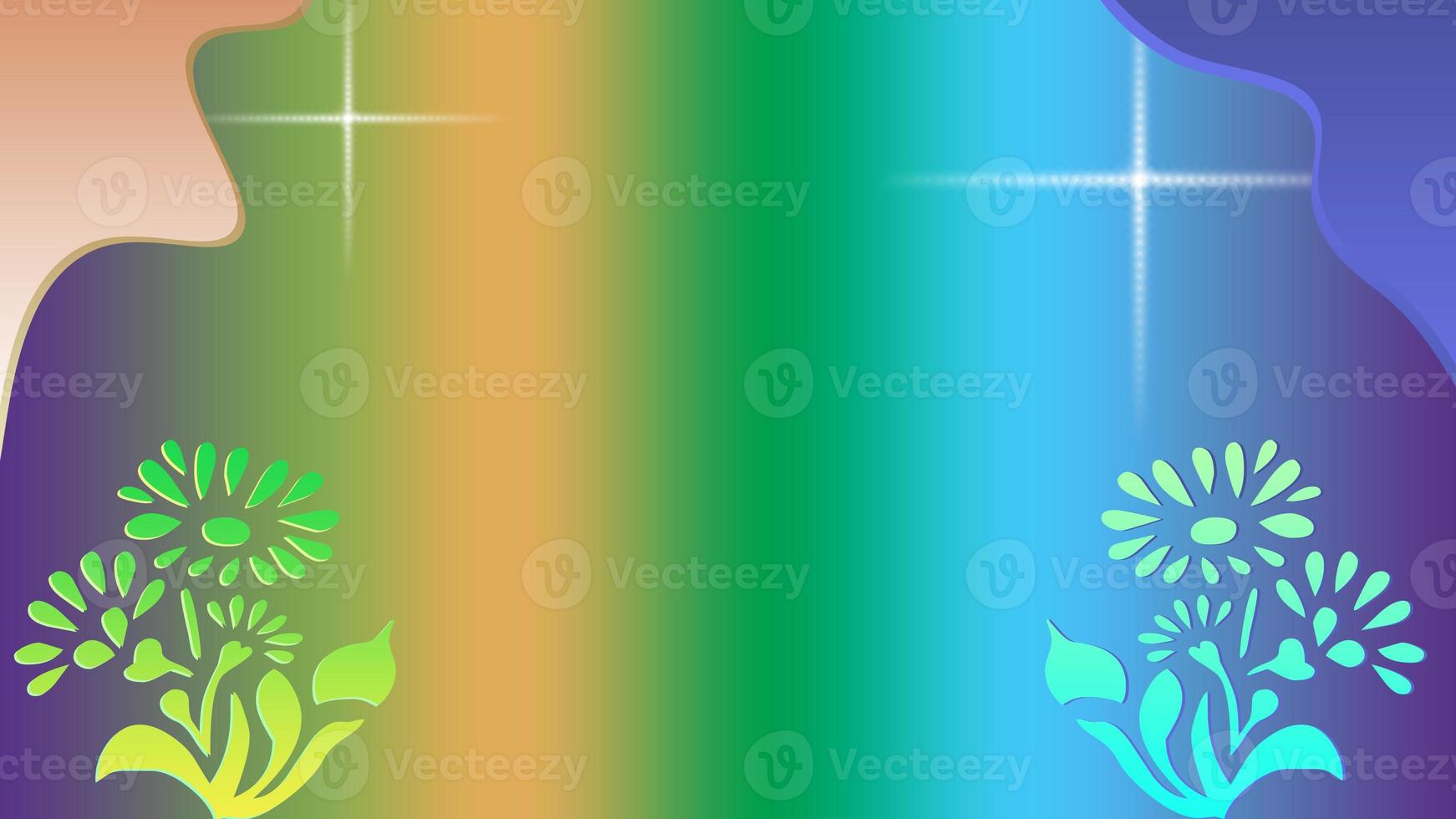 Abstract gradient background colorful flower suitable for design, promotion, social media concept, presentation, etc. photo