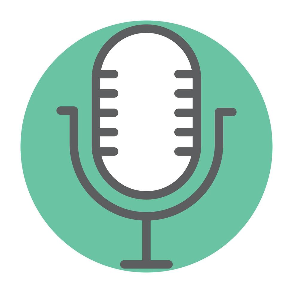 Trendy Mic Concepts vector