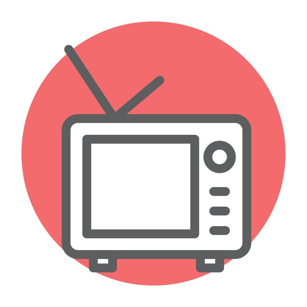 Trendy Tv Concepts vector