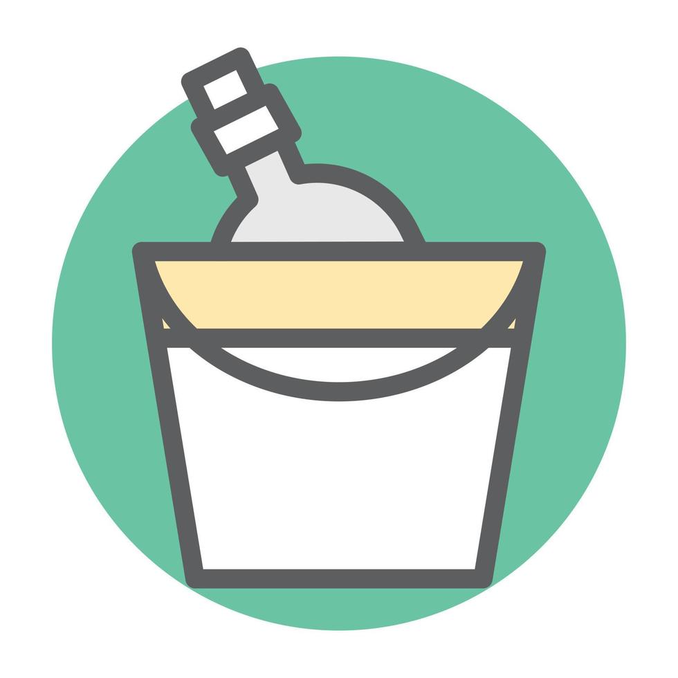 Wine Bucket Conceprs vector