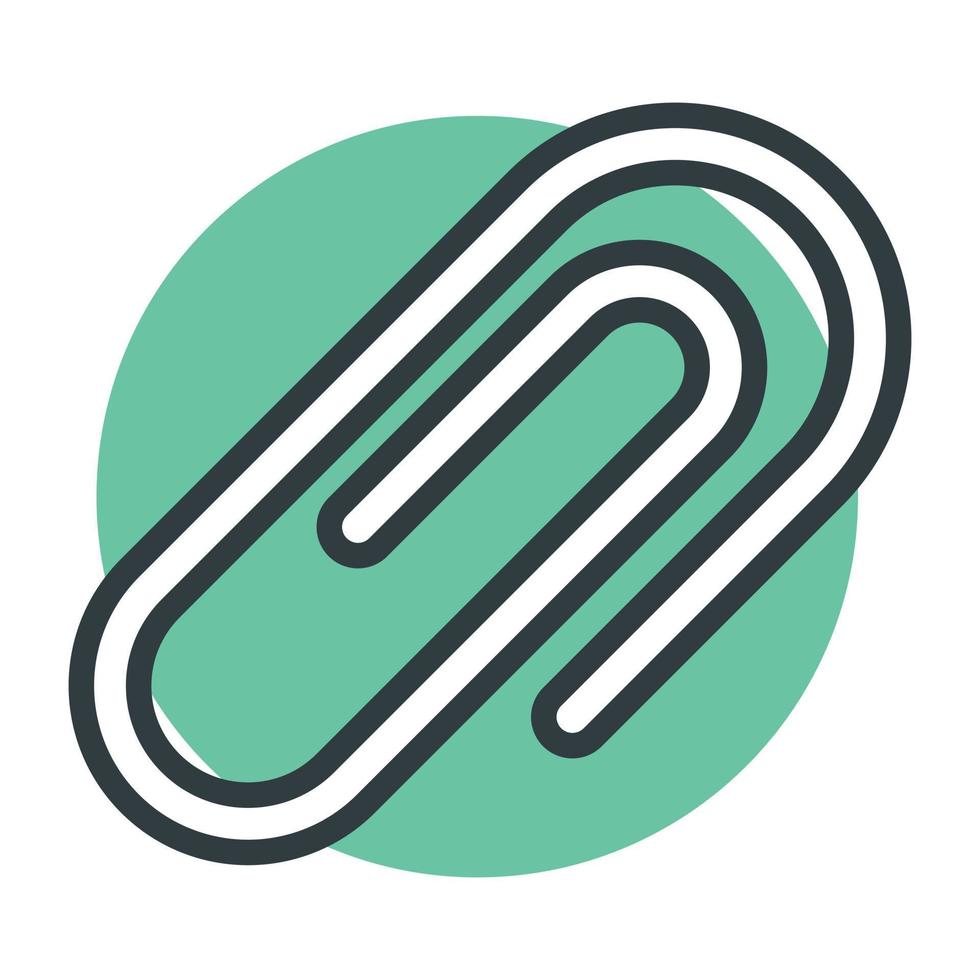 Trendy Paperclip Concepts vector