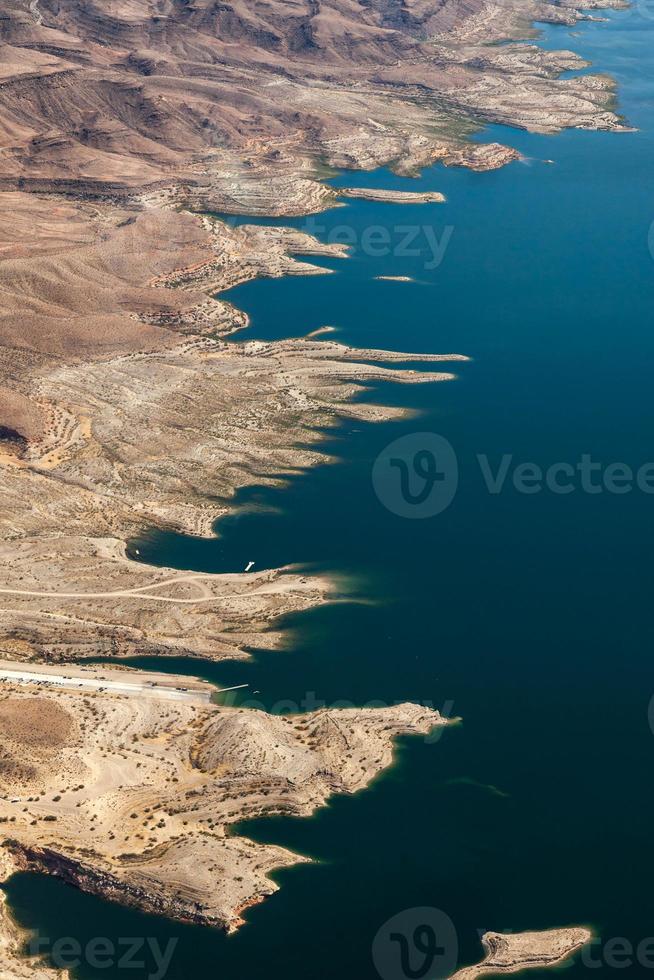 Aerial view of Lake Mead photo
