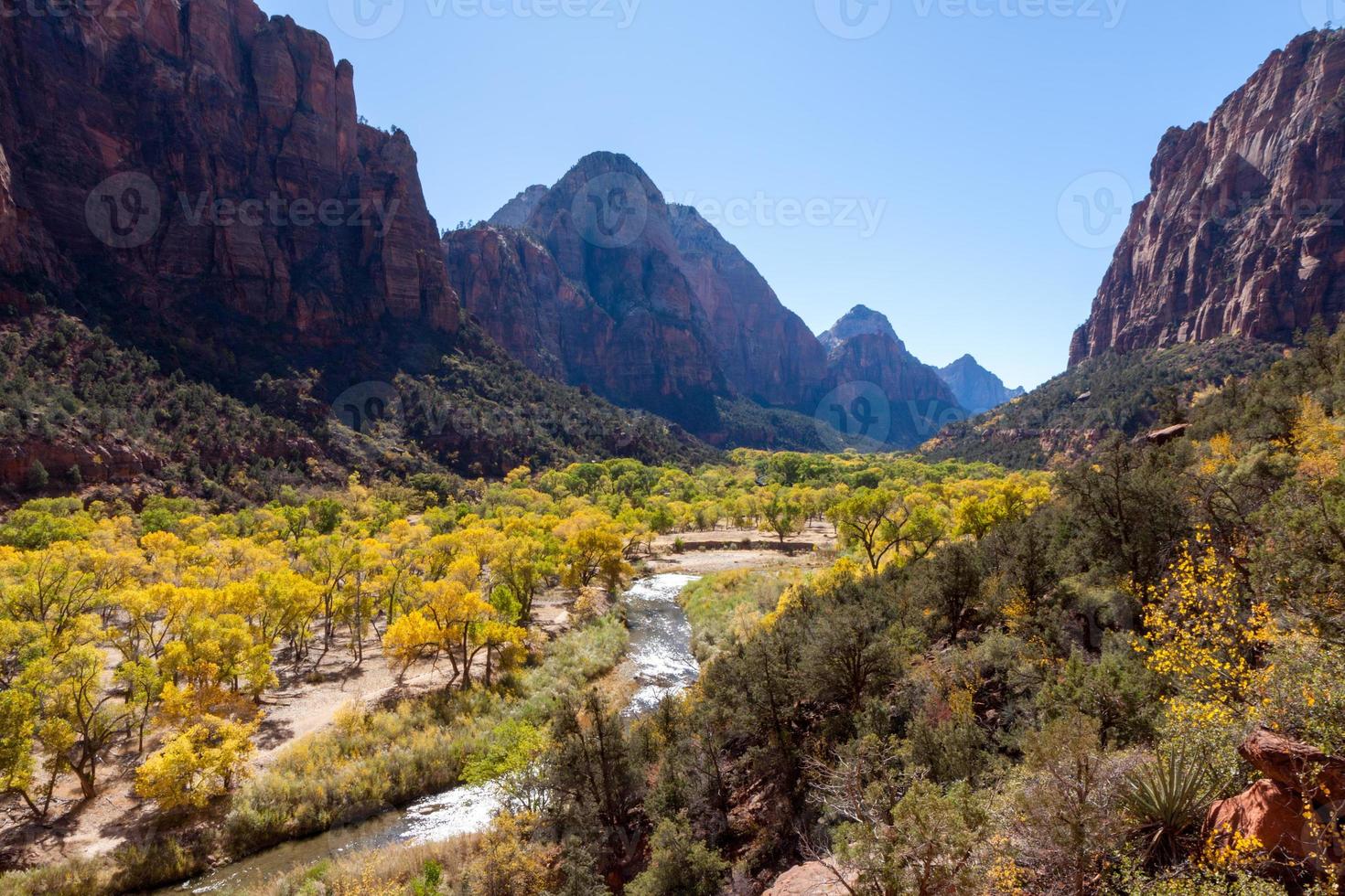 Virgin River Valley in Zion National Park photo