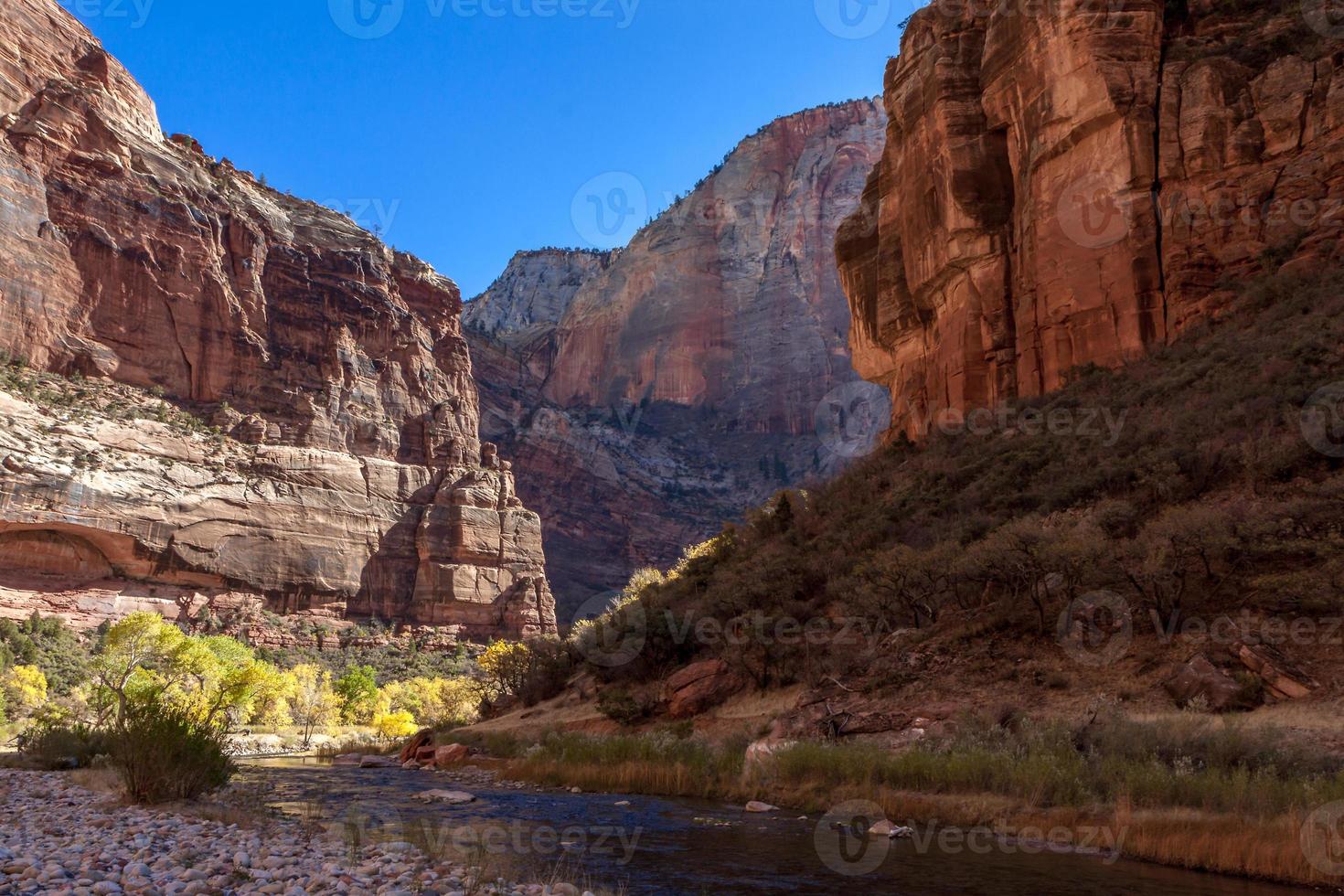 Cliffs beside the Virgin River photo