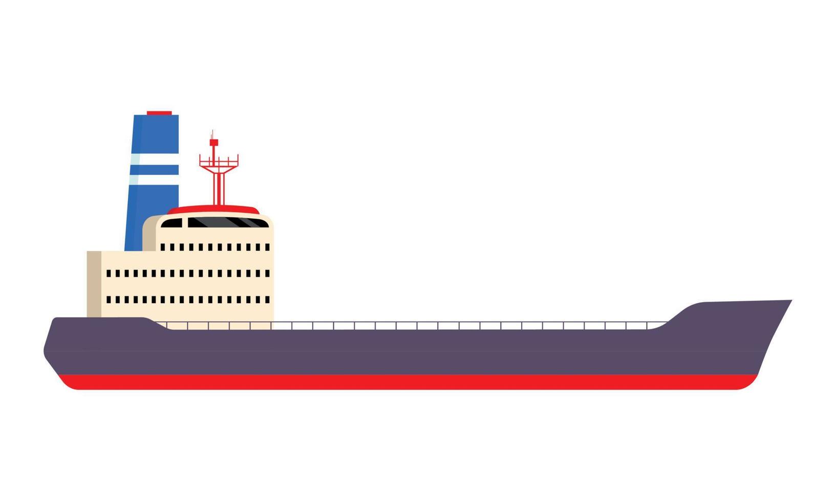 Marine corps ship semi flat color vector object