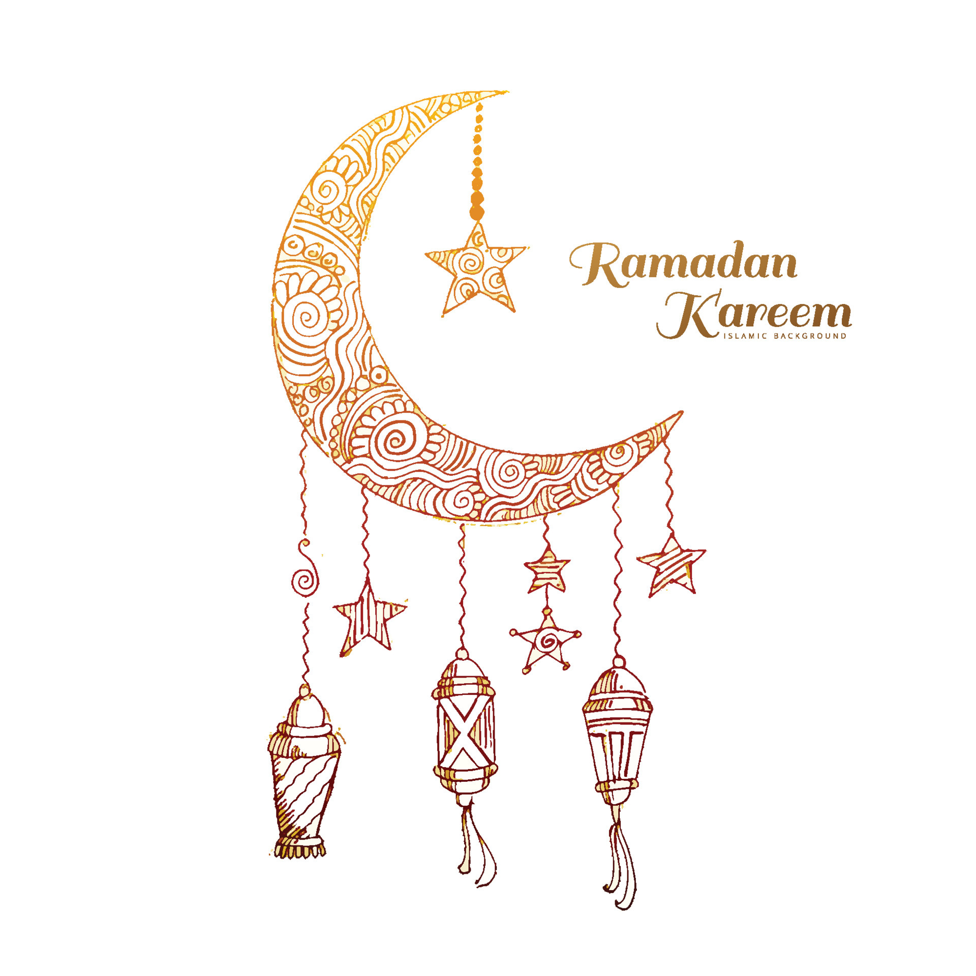 ramadan lamp drawing