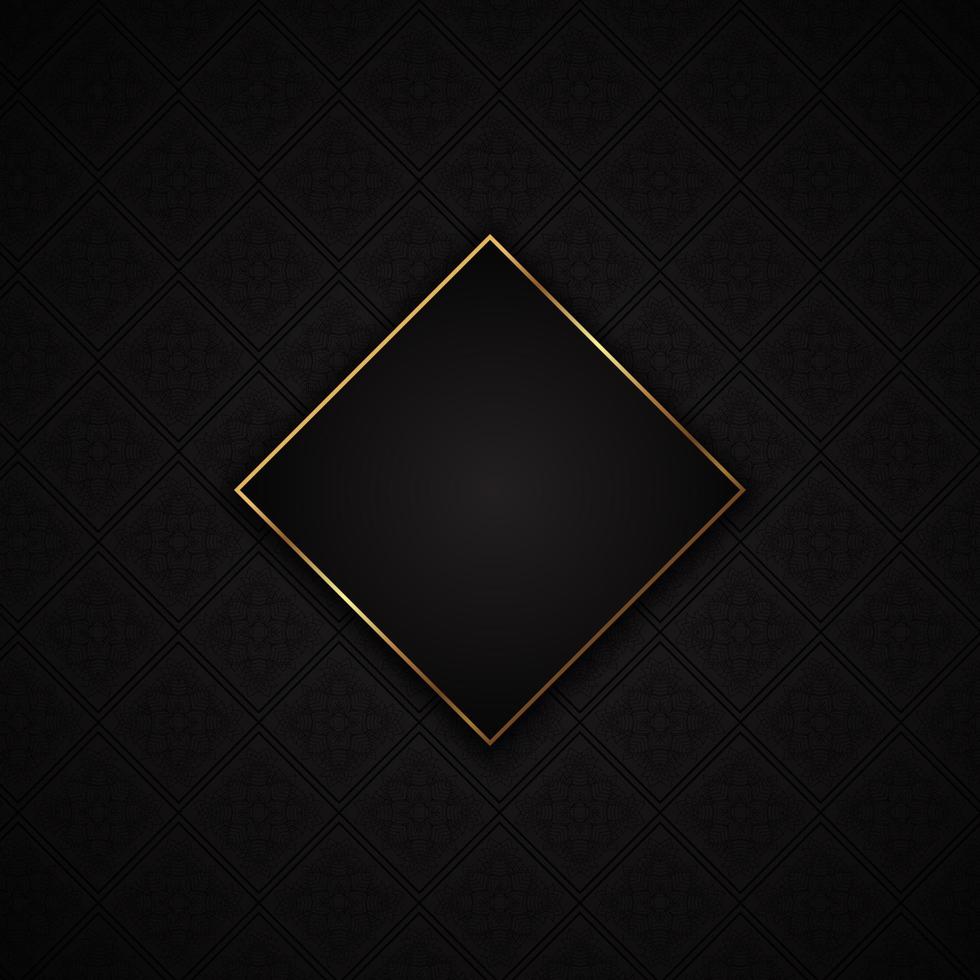 Elegant black and gold pattern background vector