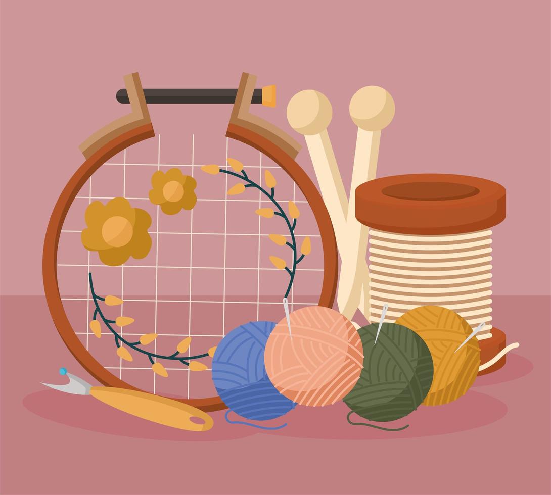 sewing items cartel vector