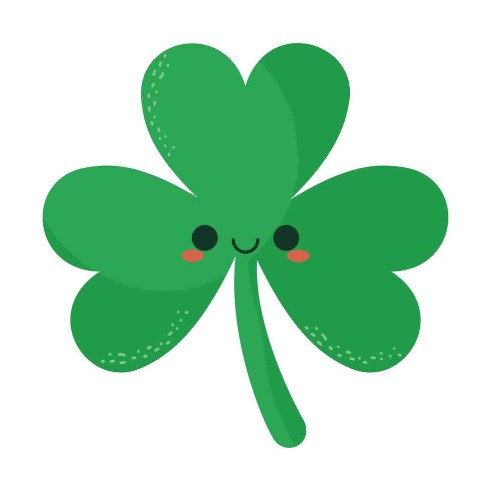 smile green clover vector