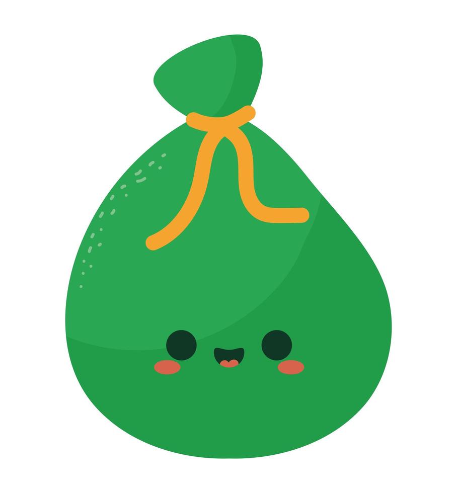 green bag design vector
