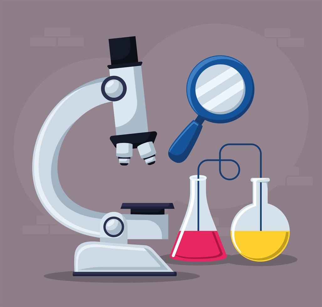 three chemistry lab items 6617140 Vector Art at Vecteezy