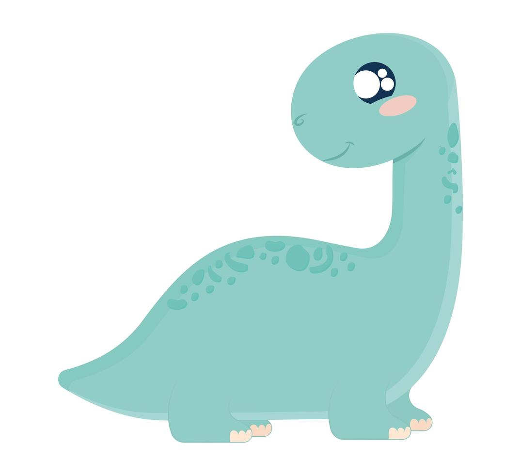 cute brachiosaurus design vector